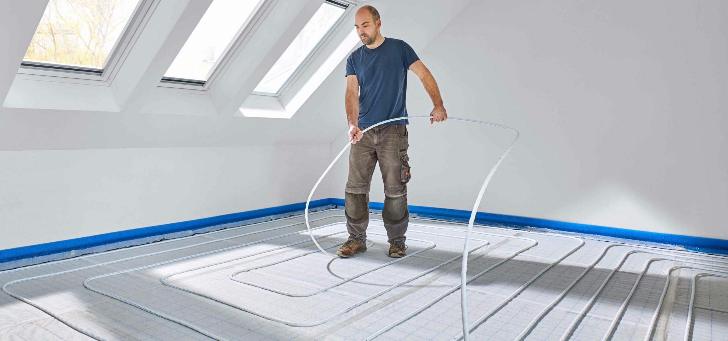 Wand- und Fußbodenheizung